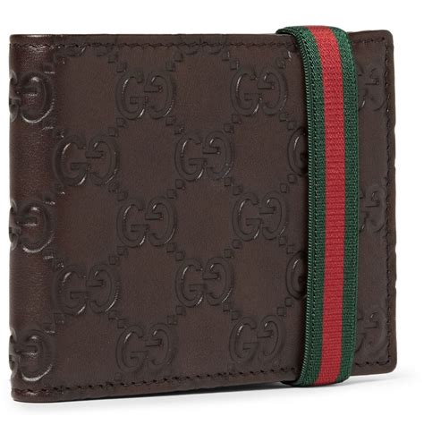 gucci wallet for men dark brown|real gucci men's wallet.